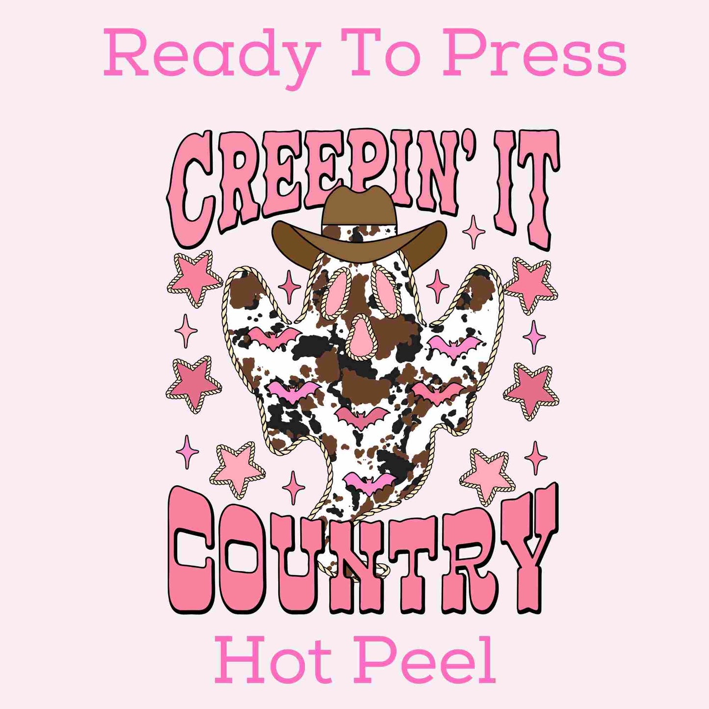 Creepin' It Country DTF TRANSFER or UV DTF STICKER