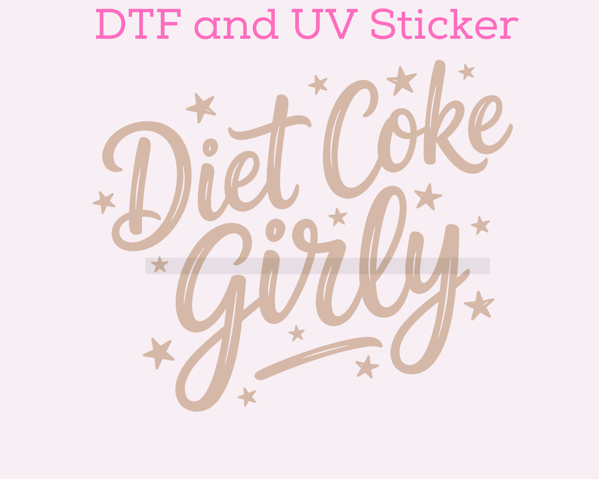 Diet Coke Girly DTF TRANSFER