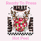 Merry Groovy Bright DTF TRANSFER or UV DTF STICKER