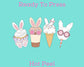 Bunny Easter Treats Easter DTF TRANSFER