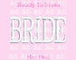 Faux Embroidery Bride Dtf Transfer