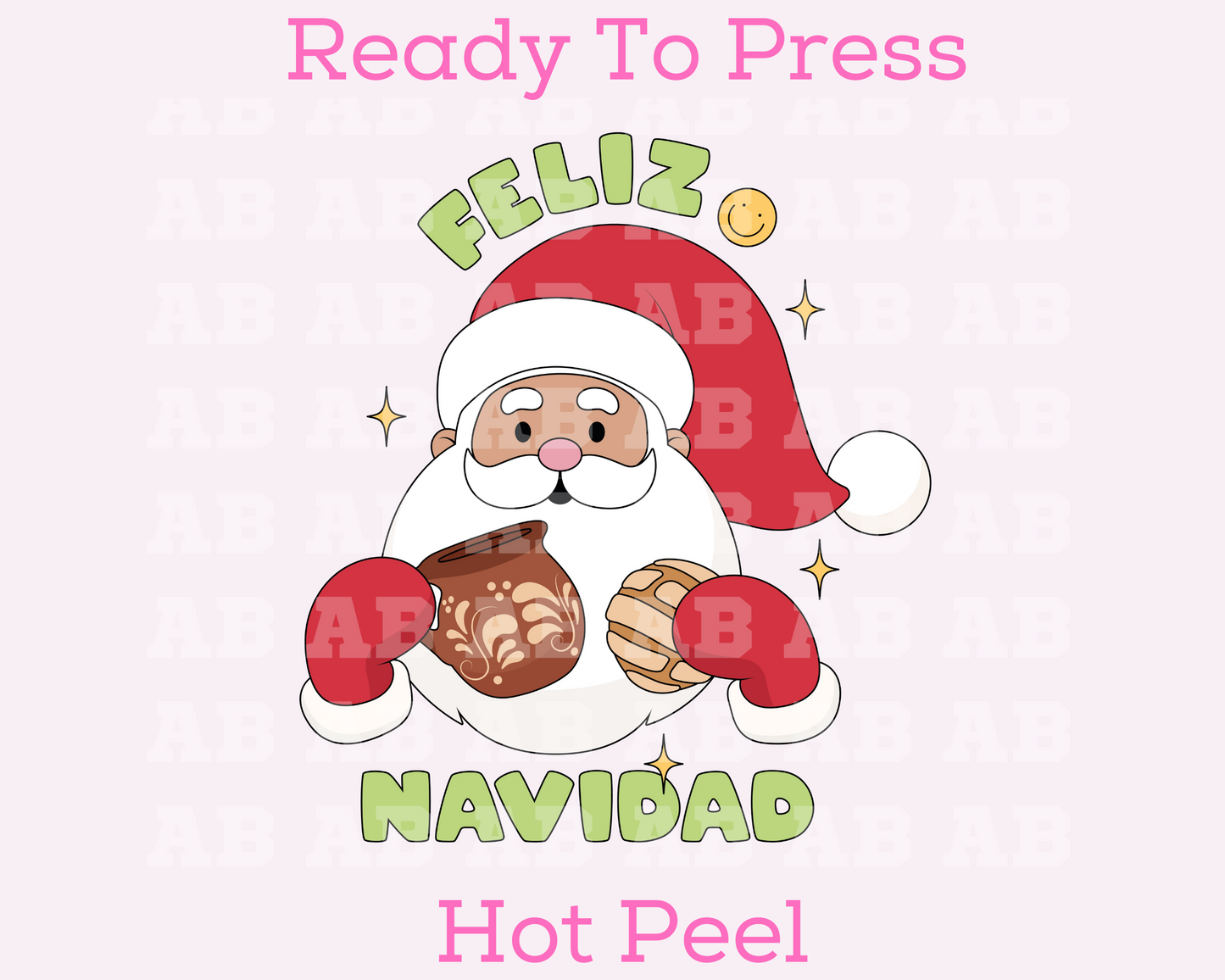 Feliz Navidad Santa Christmas DTF TRANSFER