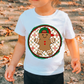 Checkered Christmas Gingerbread Boy Christmas DTF TRANSFER  or UV DTF STICKER