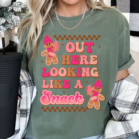 Gingerbreads Out Here Looking Like A Snack DTF TRANSFER or UV DTF STICKER