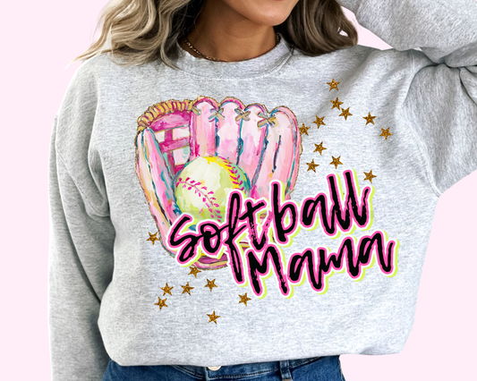 Softball Mama Pink DTF TRANSFER