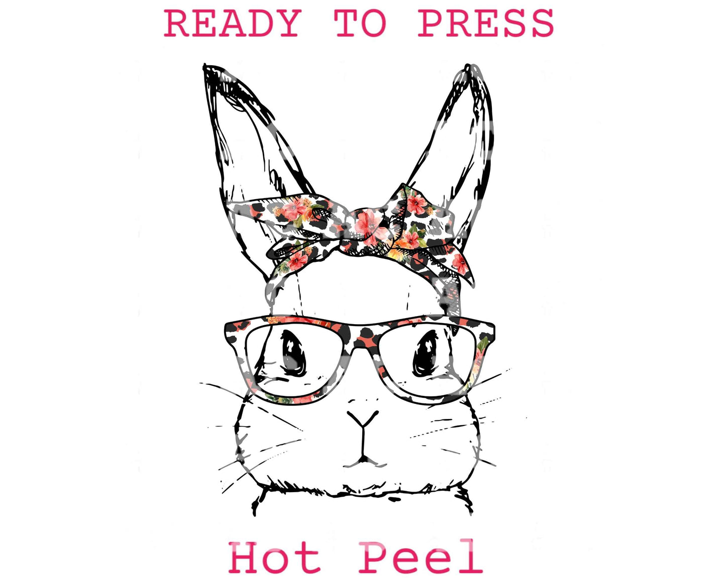 Granny Bunny Easter DTF TRANSFER or UV DTF STICKER or UV DTF STICKER