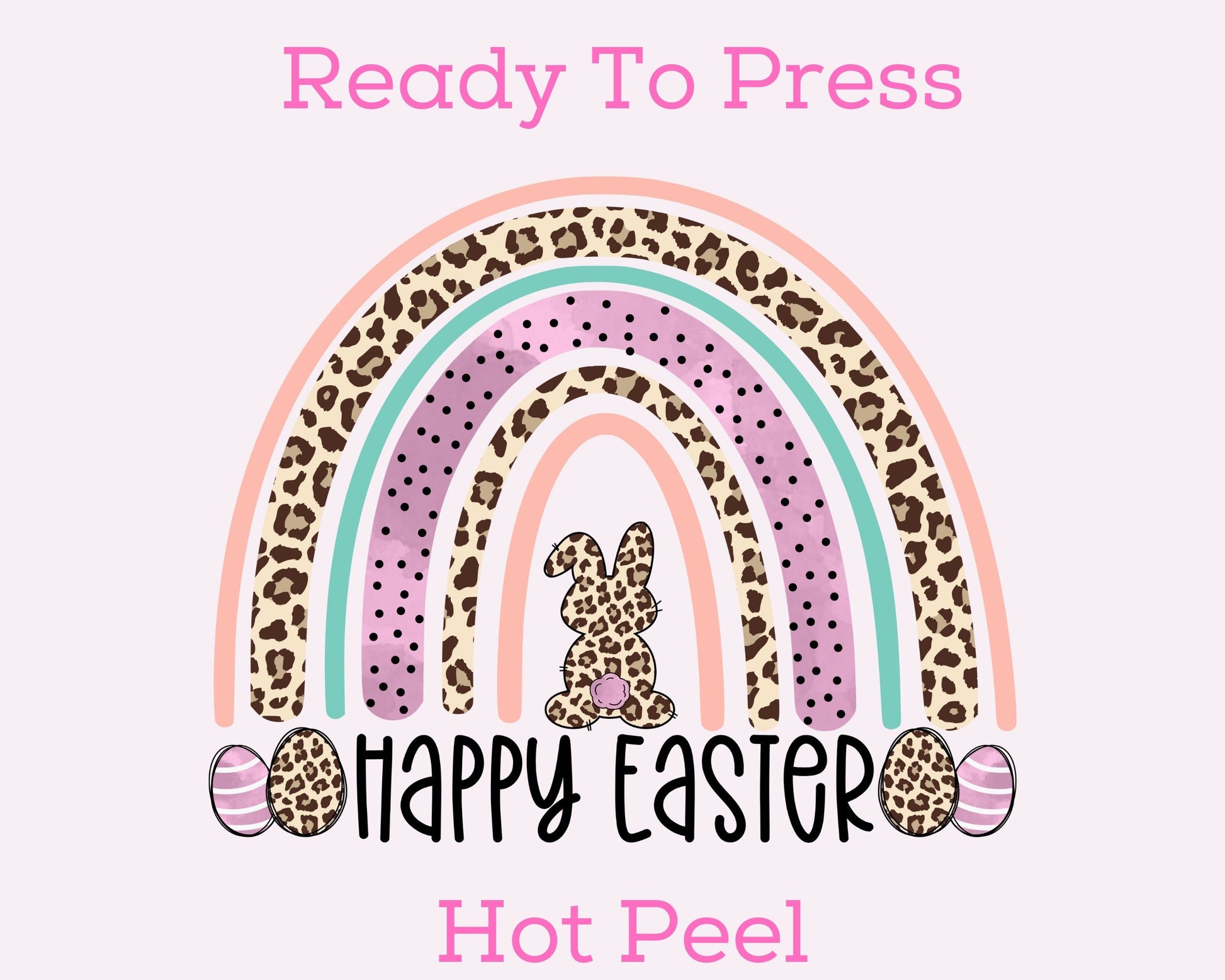 Happy Easter Rainbow Easter DTF TRANSFER