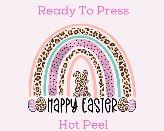Happy Easter Rainbow Easter DTF TRANSFER