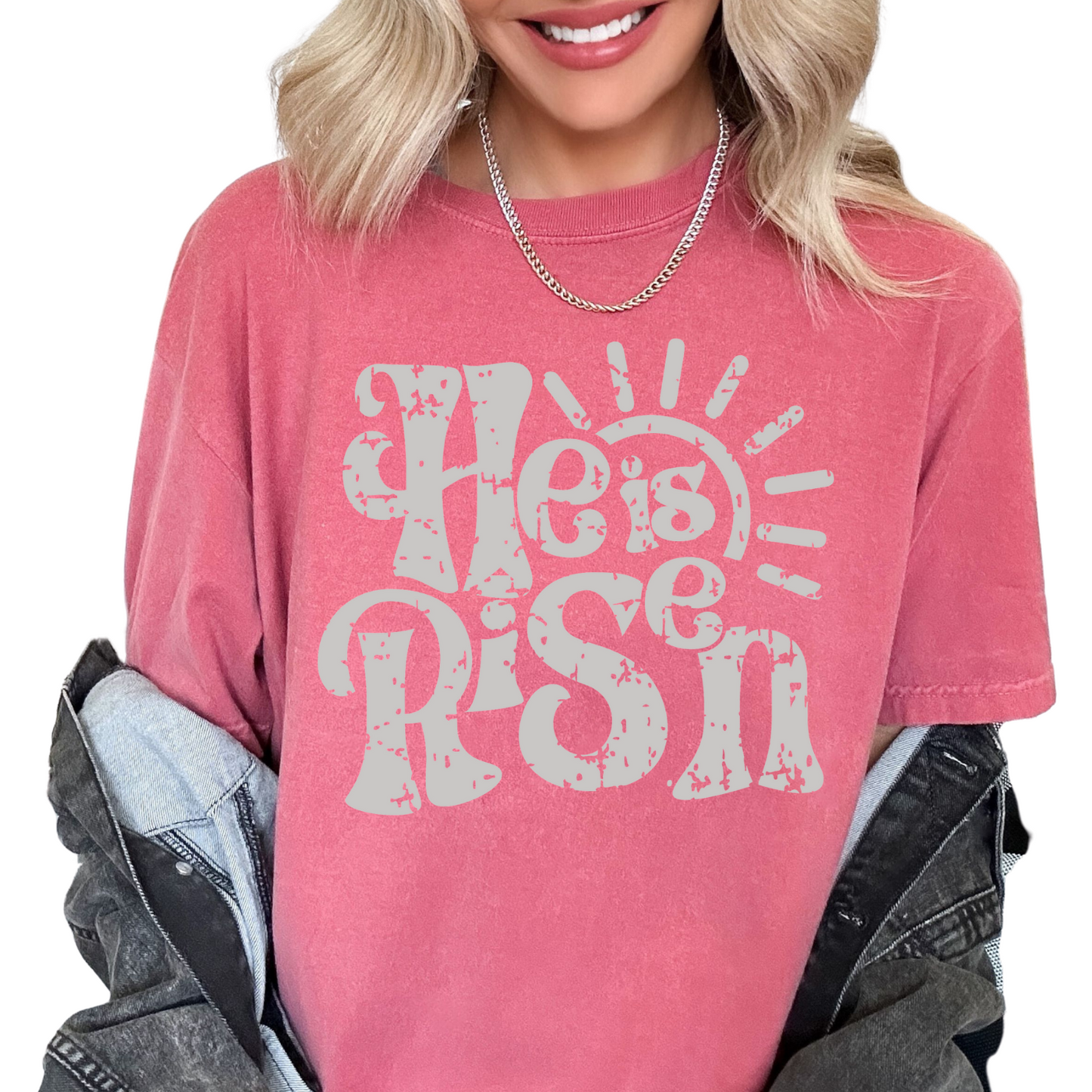 He Is Risen Easter DTF TRANSFER or UV DTF STICKER or UV DTF STICKER