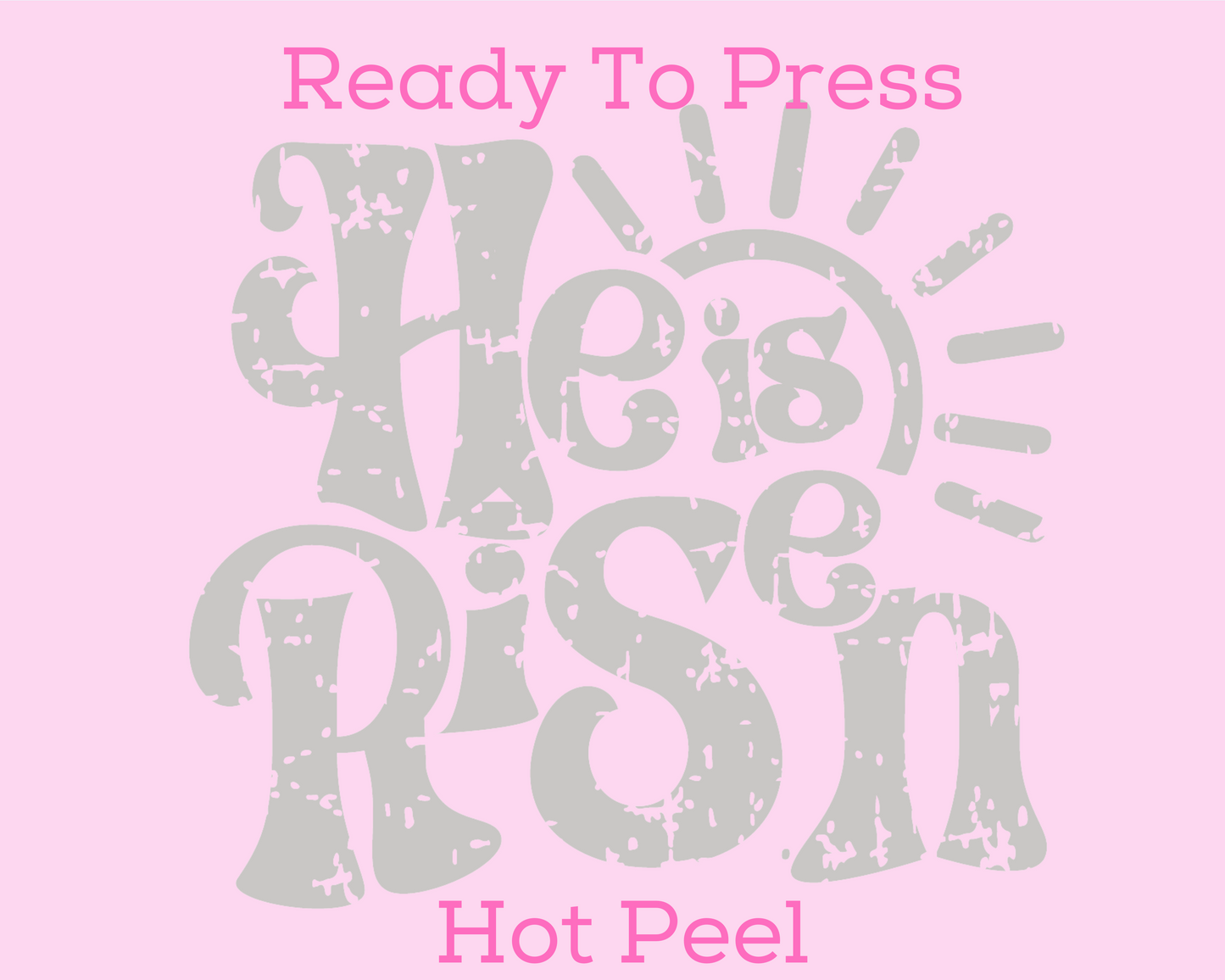 He Is Risen Easter DTF TRANSFER or UV DTF STICKER or UV DTF STICKER