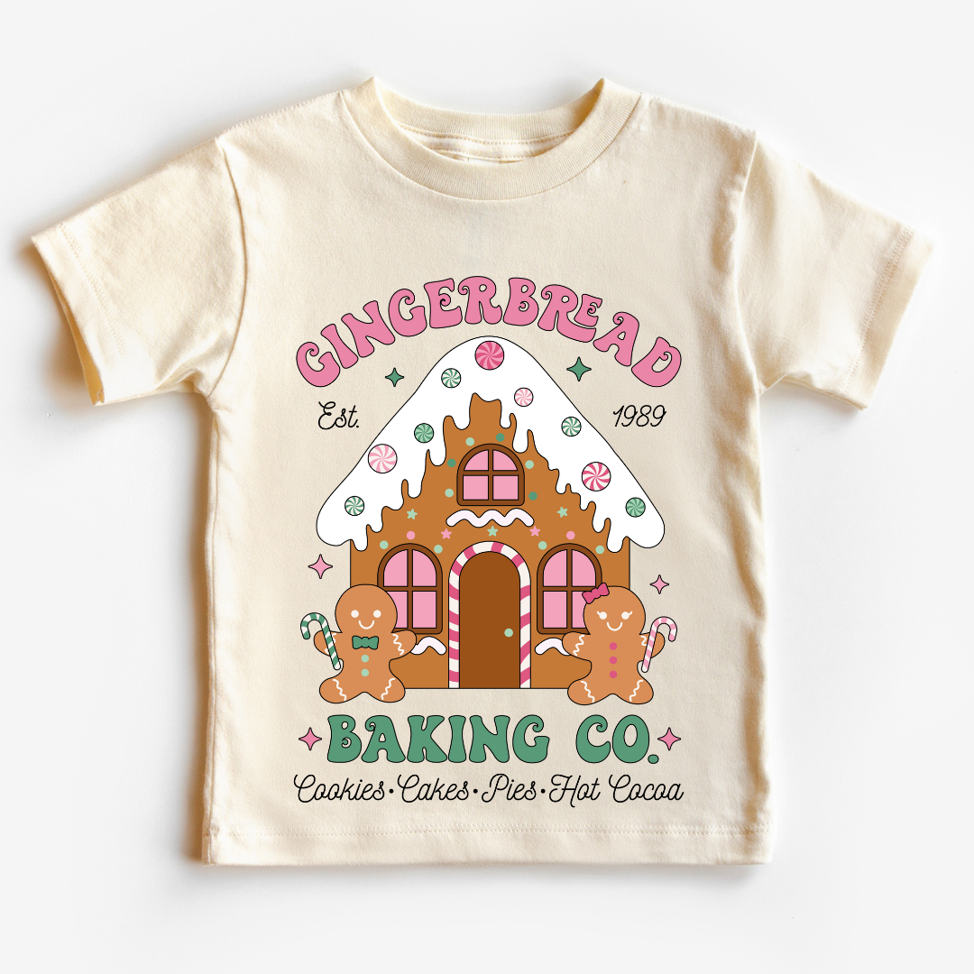 Gingerbread Baking Co. Christmas DTF TRANSFER  or UV DTF STICKER