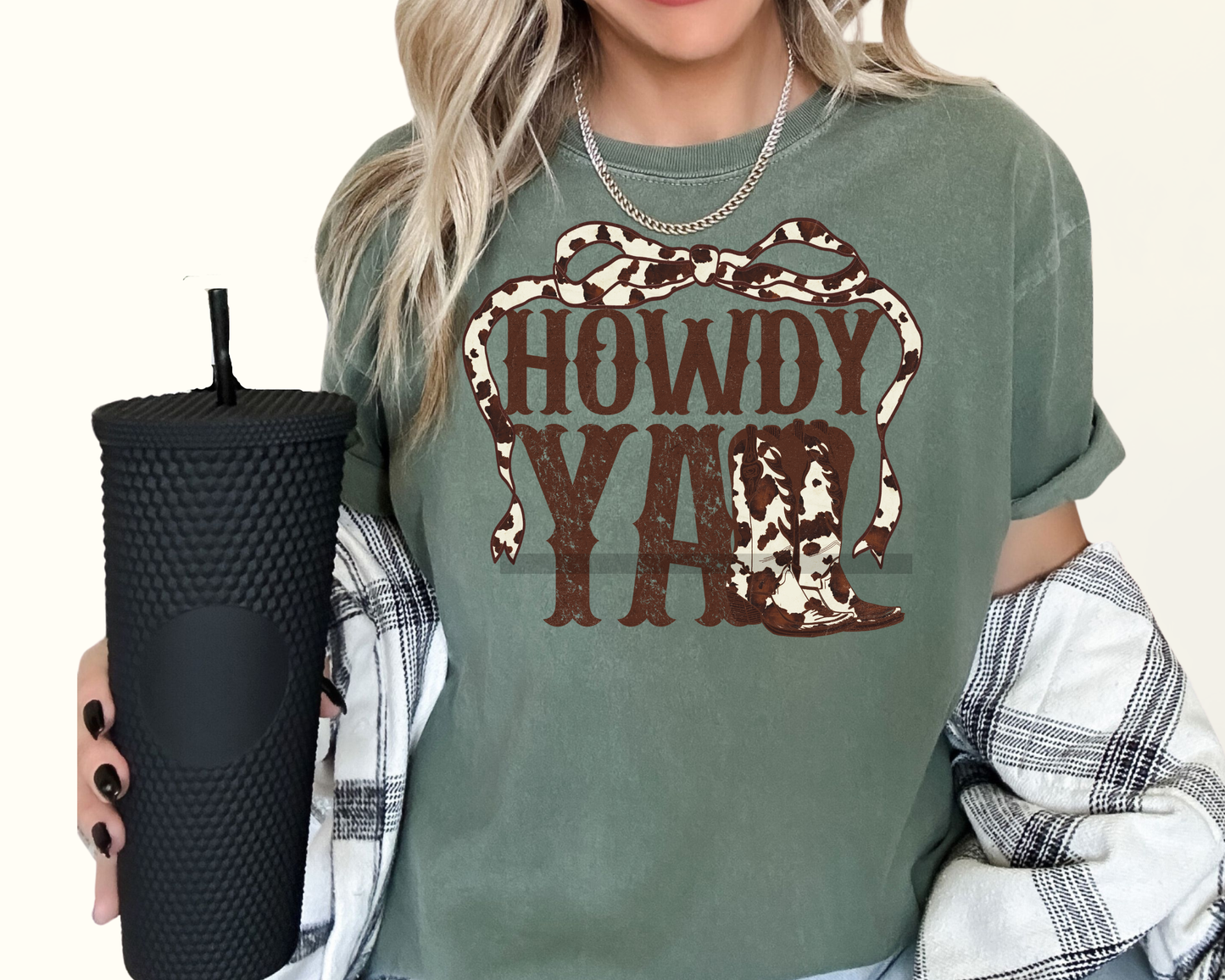 Howdy Yall DTF TRANSFER or UV DTF STICKER