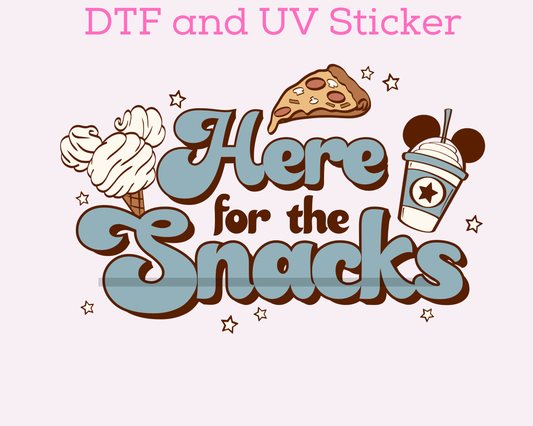 Magical Here for the Snacks Boy DTF TRANSFER or UV DTF STICKER
