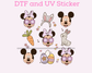 Salty with Bow and Stripes Blue DTF TRANSFER or UV DTF STICKER