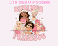Magical Summer Princess DTF TRANSFER UV DTF STICKER