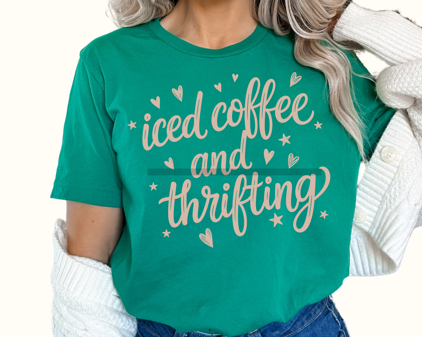 Iced Coffee and Thrifting DTF TRANSFER