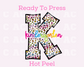 Kindergarten (Pink Leopard) DTF TRANSFER or UV DTF STICKER