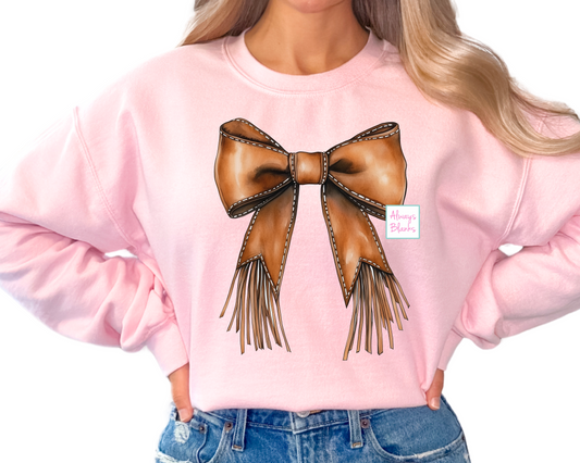 Cowgirl Coquette Bow Western DTF TRANSFER or UV DTF STICKER