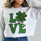 Love St Patrick Clover St. Patrick's Day DTF TRANSFER  or UV DTF STICKER