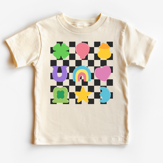 Lucky Charms Checkered  St. Patrick's Day DTF TRANSFER or UV DTF STICKER DECAL