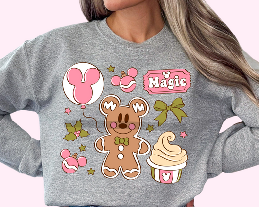 Magical Gingerbread Man Christmas DTF TRANSFER or UV DTF STICKER