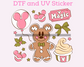 Magical Gingerbread Man Christmas DTF TRANSFER or UV DTF STICKER