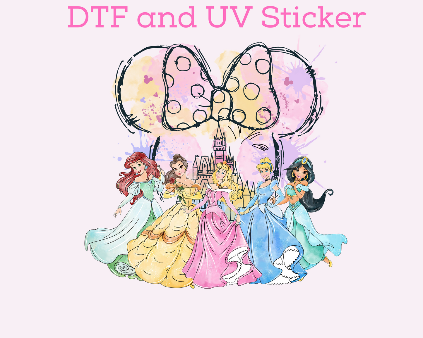 Magical Princess  DTF TRANSFER or UV DTF STICKER