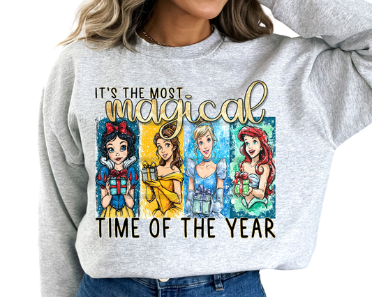 Magical time of the Year Princess Christmas DTF TRANSFER or UV DTF STICKER