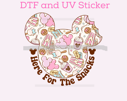 Magical Here for the snacks girl DTF TRANSFER or UV DTF STICKER