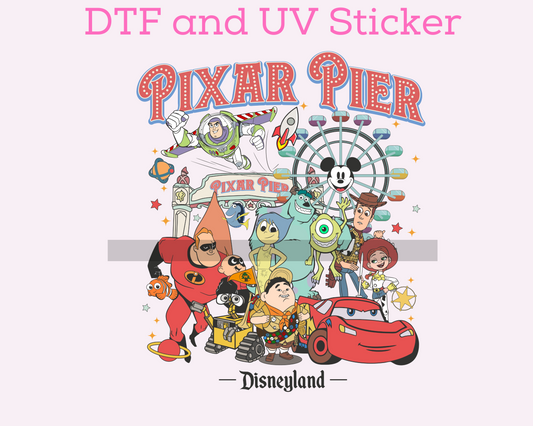 Magical Pier Friend DTF TRANSFER or UV DTF STICKER