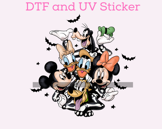Magical Halloween friends DTF TRANSFER or UV DTF STICKER
