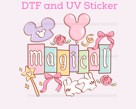 Magical DTF TRANSFER or UV DTF STICKER