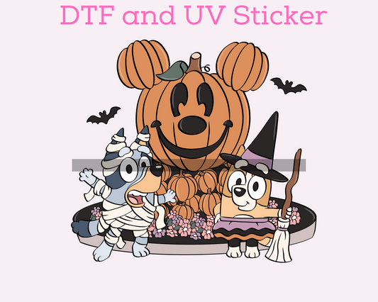 Magical Halloween friends DTF TRANSFER or UV DTF STICKER