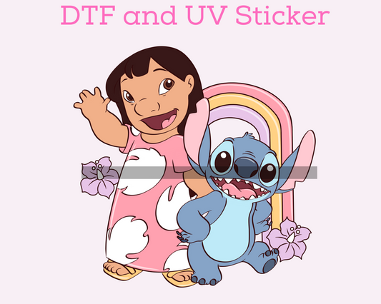 Magical Alien and Friend DTF TRANSFER or UV DTF STICKER