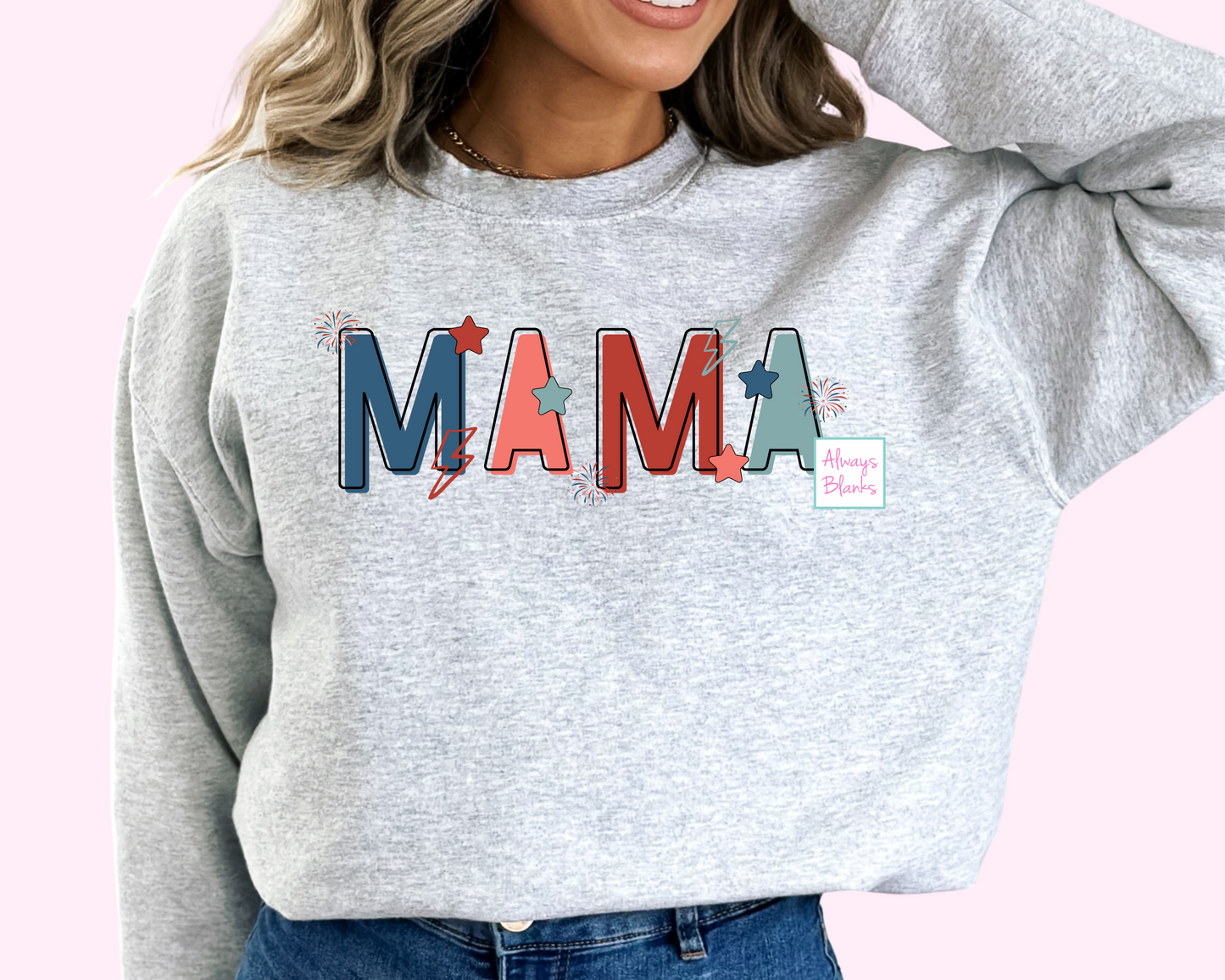 Mama Patriotic DTF TRANSFER or UV DTF STICKER