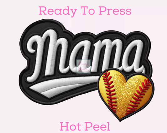 Softball Mom DTF TRANSFER or UV DTF STICKER DECAL