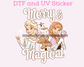 Magical Ice Princess Christmas DTF TRANSFER or UV DTF STICKER