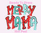 Merry Mama Stitch DTF TRANSFER or UV DTF STICKER or UV DTF STICKER DECAL