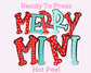 Merry Mini Stitch DTF TRANSFER or UV DTF STICKER