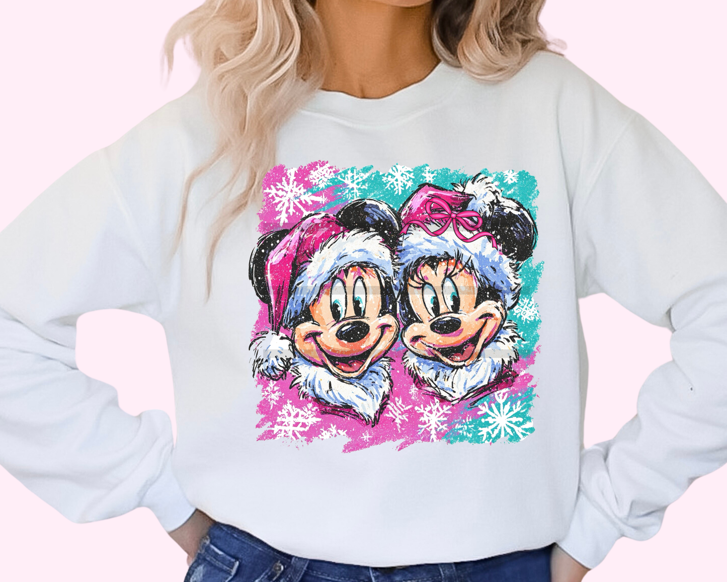 Magical M0use and M!nnie Christmas DTF TRANSFER or UV DTF STICKER