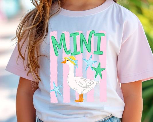 Mini Goose DTF TRANSFER or UV DTF STICKER DECAL
