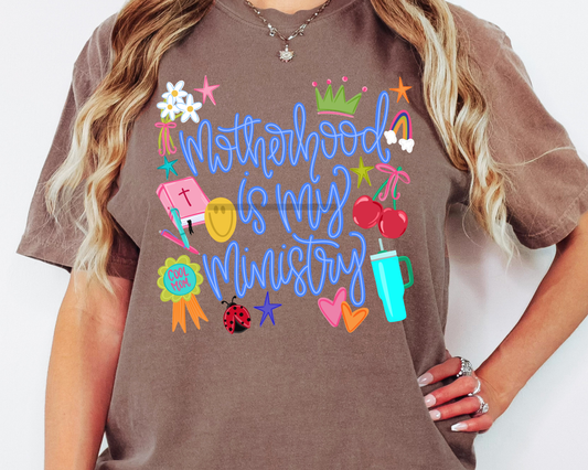 Motherhood is my Ministry Faith Based Religious DTF TRANSFER