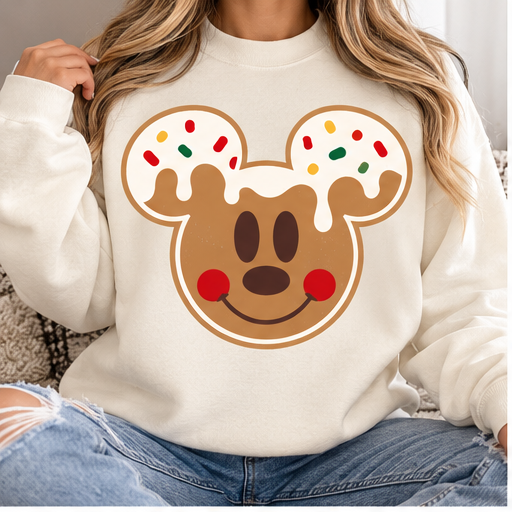 Gingerbread Mickkey Magical Christmas DTF TRANSFER