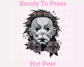 Myers And Roses (Faux Embroidery) Halloween DTF TRANSFER or UV DTF STICKER