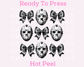 Coquette Bow Jason Mask Collage Halloween DTF TRANSFER or UV DTF STICKER