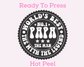 World's Best Papa Father's Day DTF TRANSFER or UV DTF STICKER