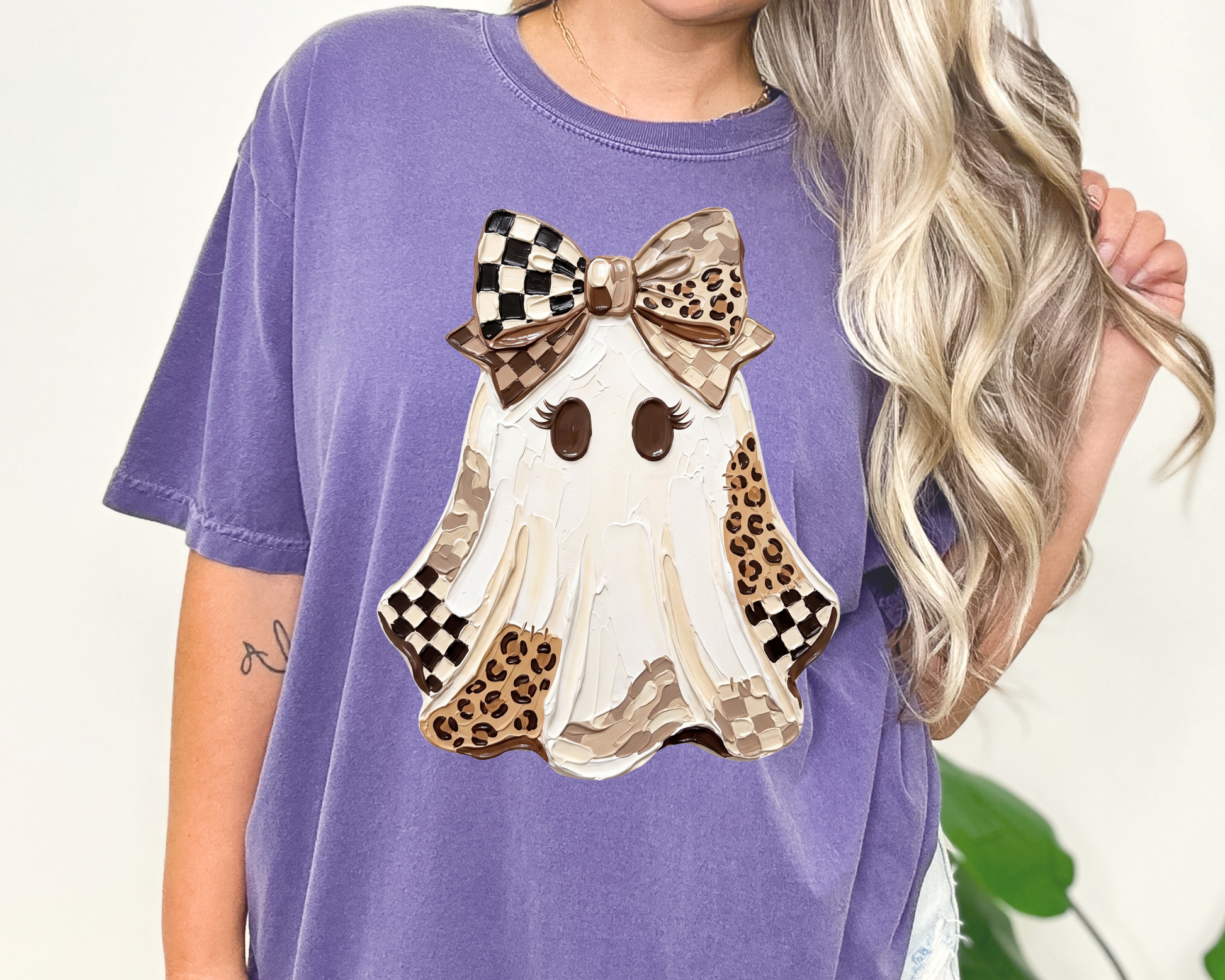 Patch Girl Ghost Halloween DTF TRANSFER