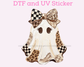 Patch Girl Ghost Halloween DTF TRANSFER