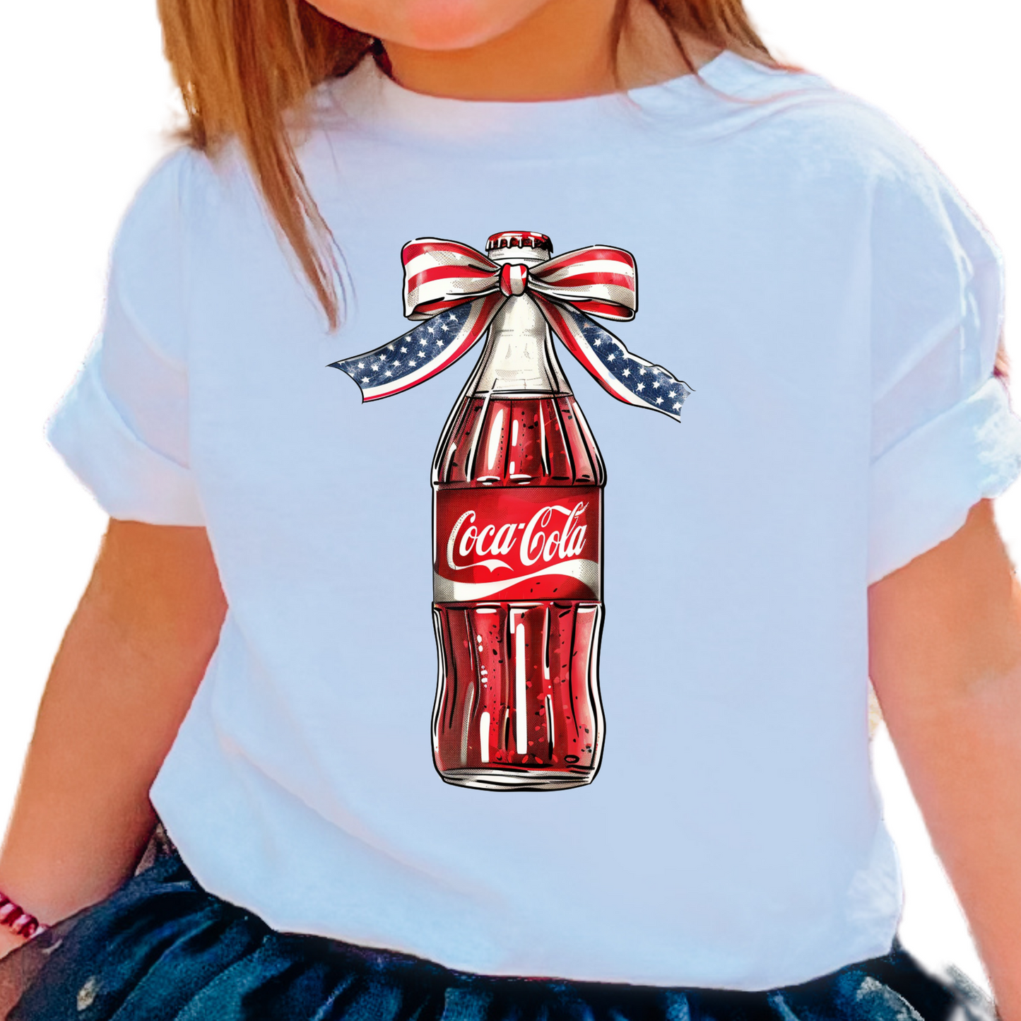 Patriotic Coquette Coca-Cola DTF TRANSFER or UV DTF STICKER