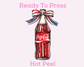 Patriotic Coquette Coca-Cola DTF TRANSFER or UV DTF STICKER